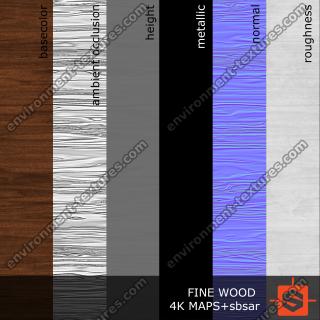 PBR Texture of Fine Wood #2